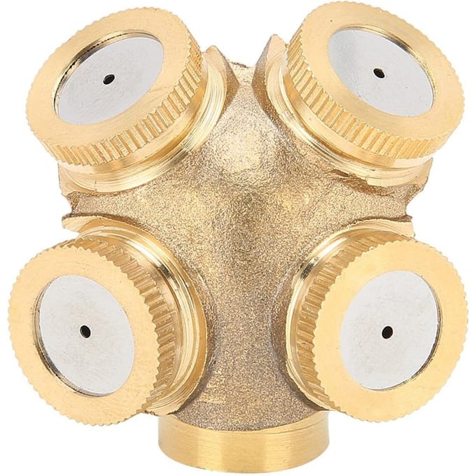 G1/2 DN15 Messing Hogedruk Landbouwspuitmond Verstuiver Tuinirrigatie Sproeier beige
