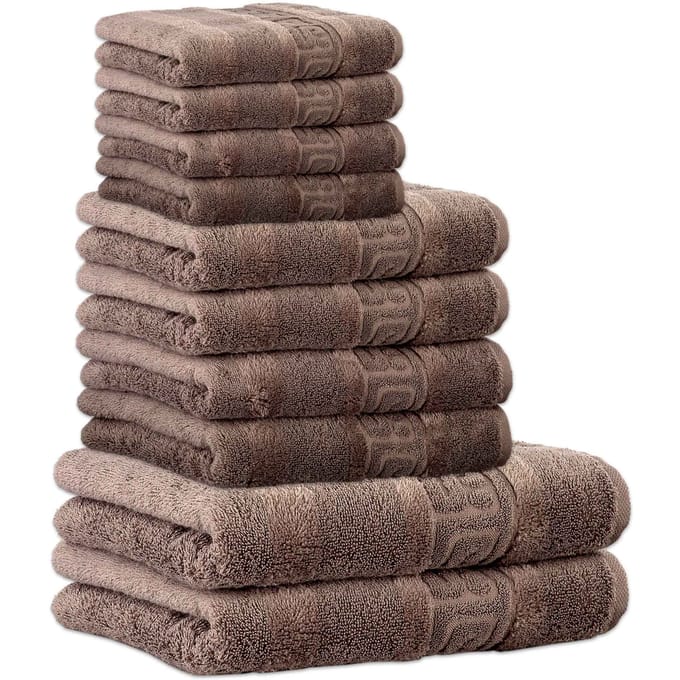 Cawoe Handdoek C Noblesse Een maat, 50x100 Set van 10