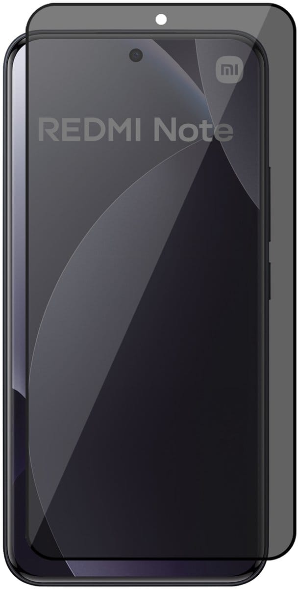 Privacy Screenprotector geschikt voor Xiaomi Redmi Note 15 Pro 4G – Full Cover Gehard Glas – Anti Inkijk – Privacy Filter