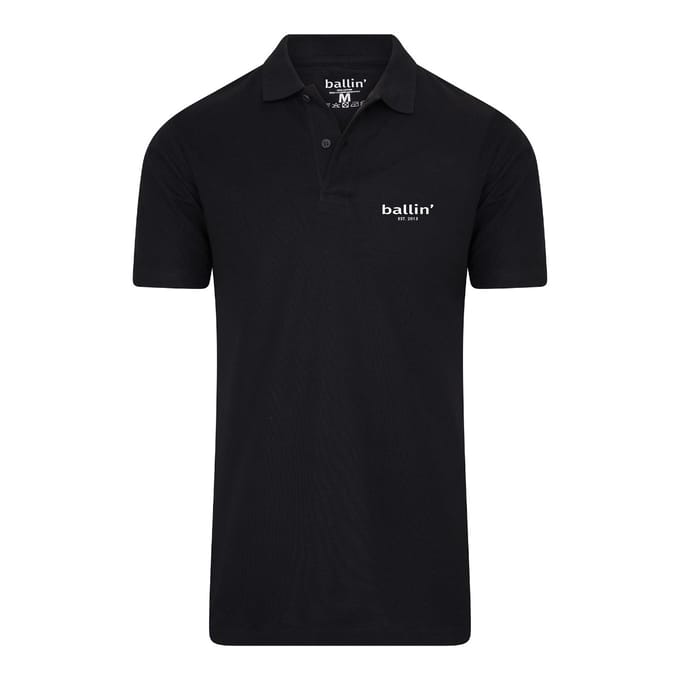 Ballin Est. 2013 - Heren Polo SS Basic Polo - Zwart - Maat XL