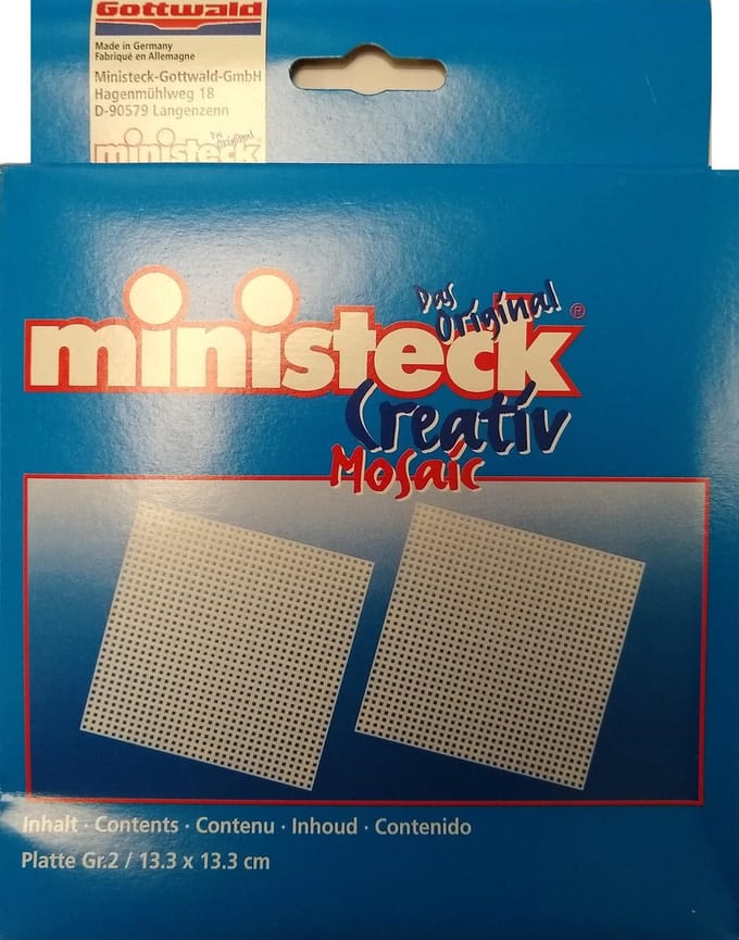 Ministeck 2 platen 13,3 x 13,3 cm