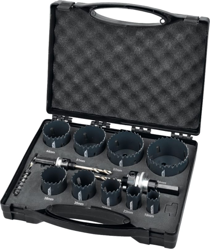 Phantom HSS-E 8% bi-Metaal set gatzagen 61.105, ø19‚ 22‚ 29‚ 35‚ 38‚ 44‚ 51‚ 57‚ 68 mm