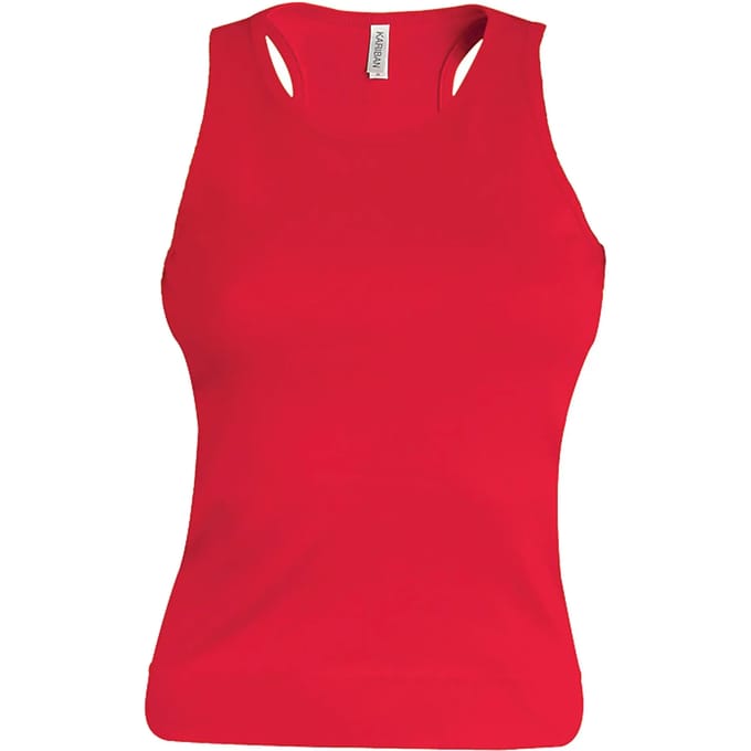 Tank Top Dames M Kariban Mouwloos Red 100% Katoen