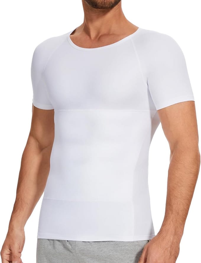 Compressieshirt Heren - Elastische Slim Fit Top voor Buikcorrectie