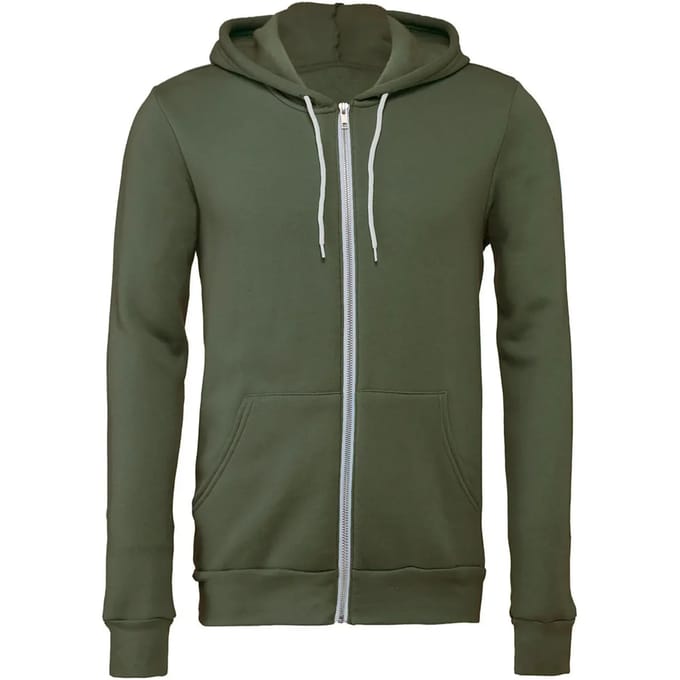 B & C - Hooded Full Zip/kids Sweat - Black - 3/4 (98/104)