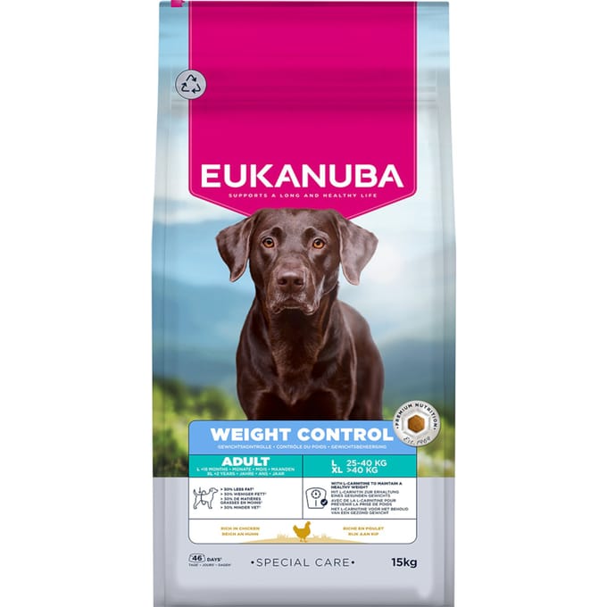 Eukanuba Special Care Weight Control Adult Large - Dubbelpak: 2 x 15 kg