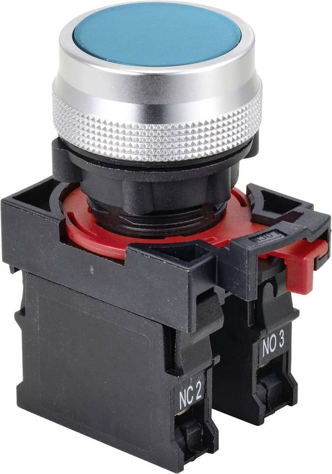 TRU COMPONENTS TC-10091036 Drukschakelaar 250 V/AC 5 A 1x aan/aan Continu IP40 1 stuk(s)