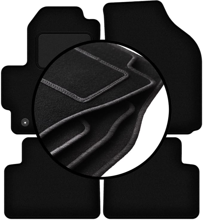 Complete set veloursmatten voor: Chevrolet Matiz hatchback (2004-2009)