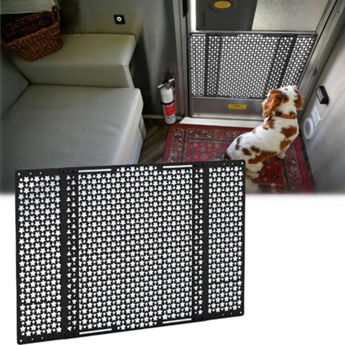 Verstelbare RV Deurbeschermer en Scherm, 22" - 31,5", Zwart
