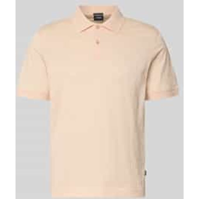 modern fit poloshirt met structuurpatroon model 'Roberto'