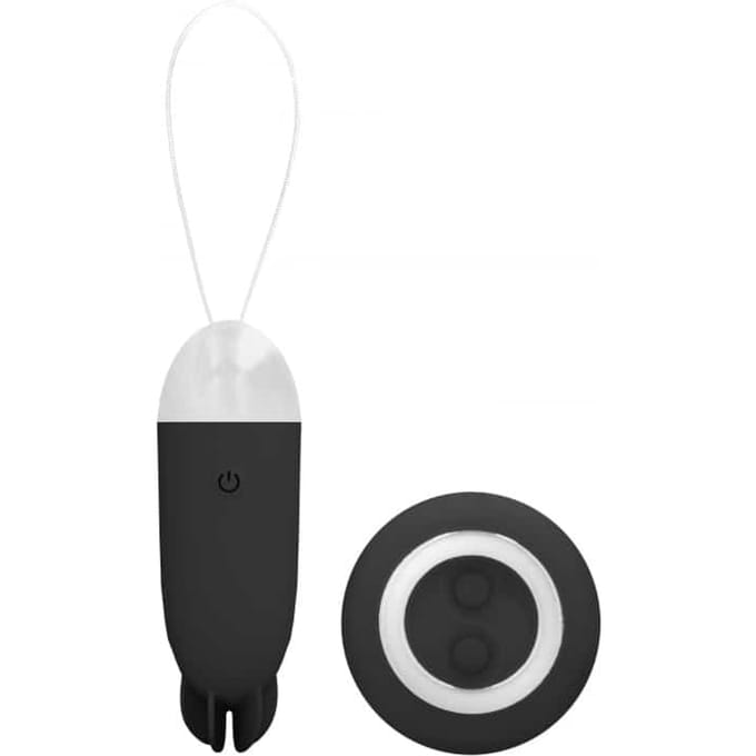 Noah - Dual Rechargeable Vibrating Remote Toy - Black