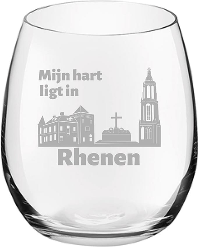 Gegraveerde Drinkglas 39cl Rhenen
