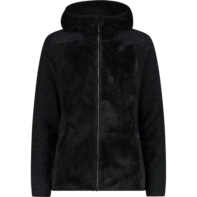 Dames fleece met capuchon CMP