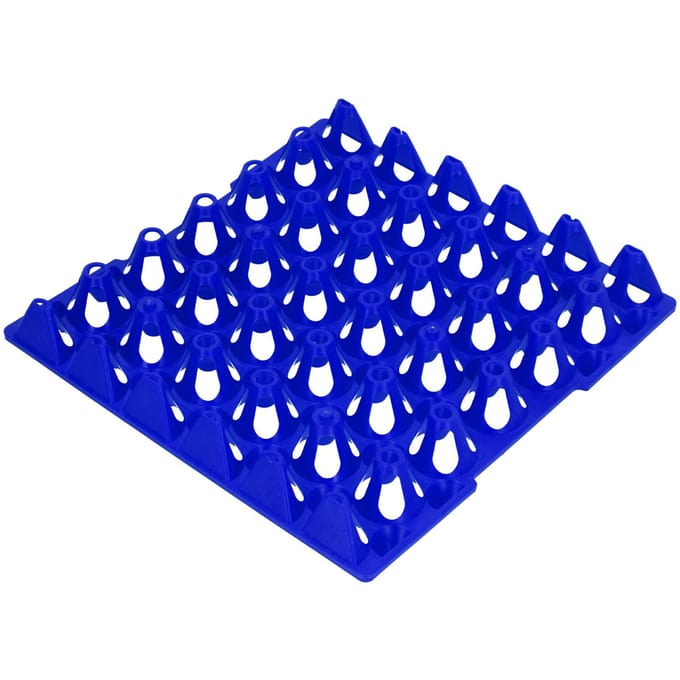 5PCS Plateaux à œufs en plastique 30 cellules Porte-boîtes à œufs Plateau pour le stockage le transport Fournitures pour la maison la ferme bleu