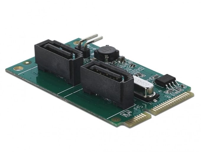 DeLOCK - Storage Controller (RAID) - SATA 6Gb/s - PCIe 2.0 Mini Card