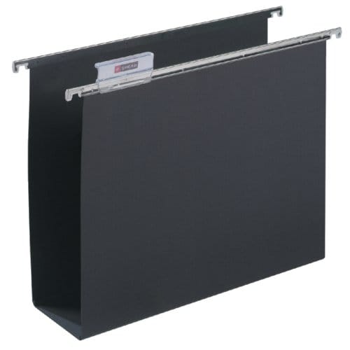 Hangmap Djois Alzicht folio frontaal U-bodem 80mm zwart