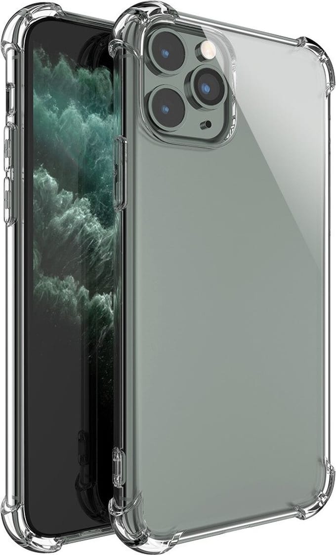 Anti Shock Hoesje Geschikt Voor iPhone 12 Pro Max - ShockProof Silicone Case - Transparant Back Cover