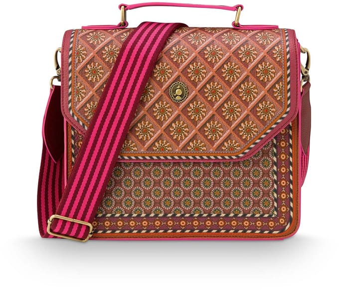 Pip Studio - Frances Crossbody Tas Dames - Schoudertas - Imani - Rood - 25x9x21.5cm
