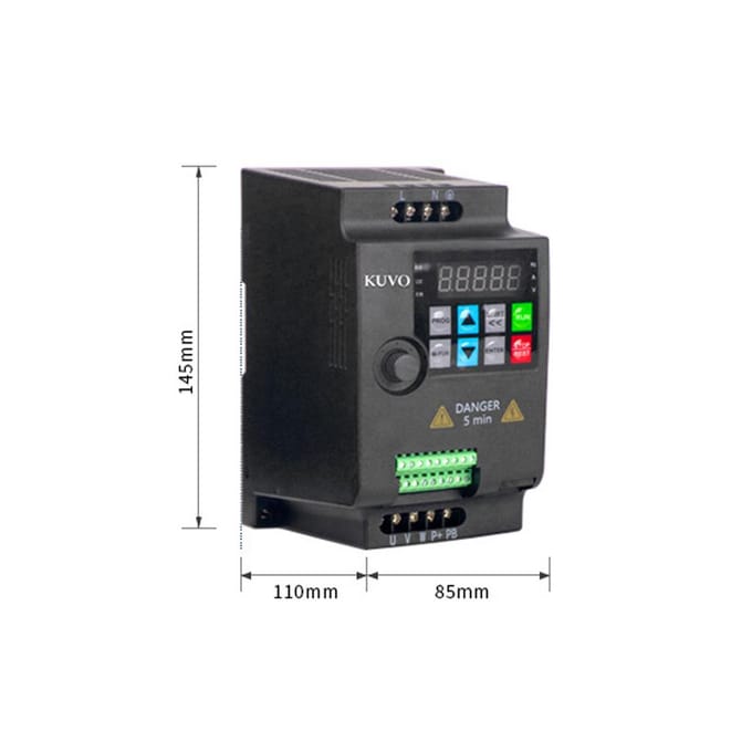 Convertisseur de fréquence variable VFD d'inverseur vectoriel monophasé AC220V pour la vitesse du moteur en continu 1.5KW multicolore