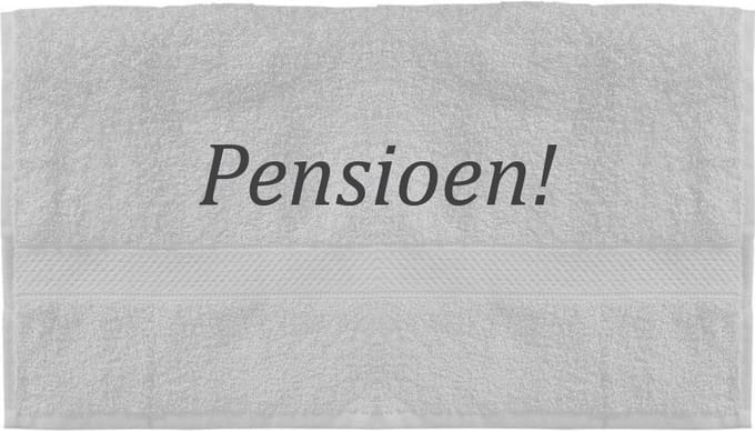 Handdoek - Pensioen - 100x50cm - Wit