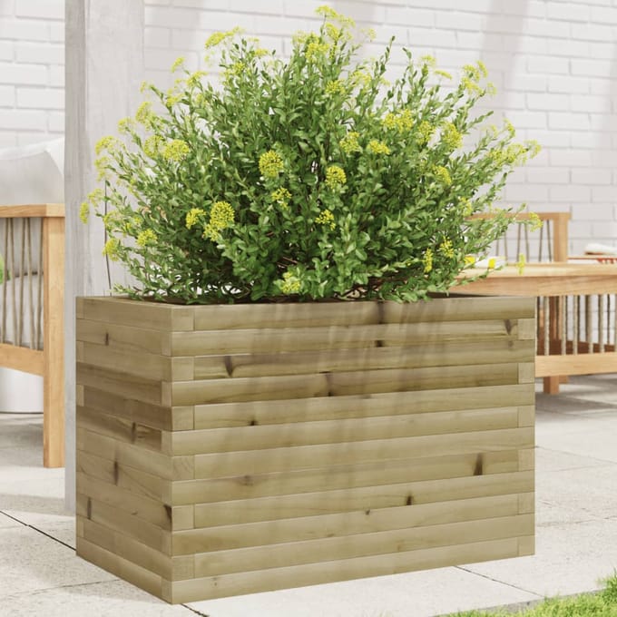 vidaXL - Plantenbak - 70x40x45,5 - cm - geïmpregneerd - grenenhout