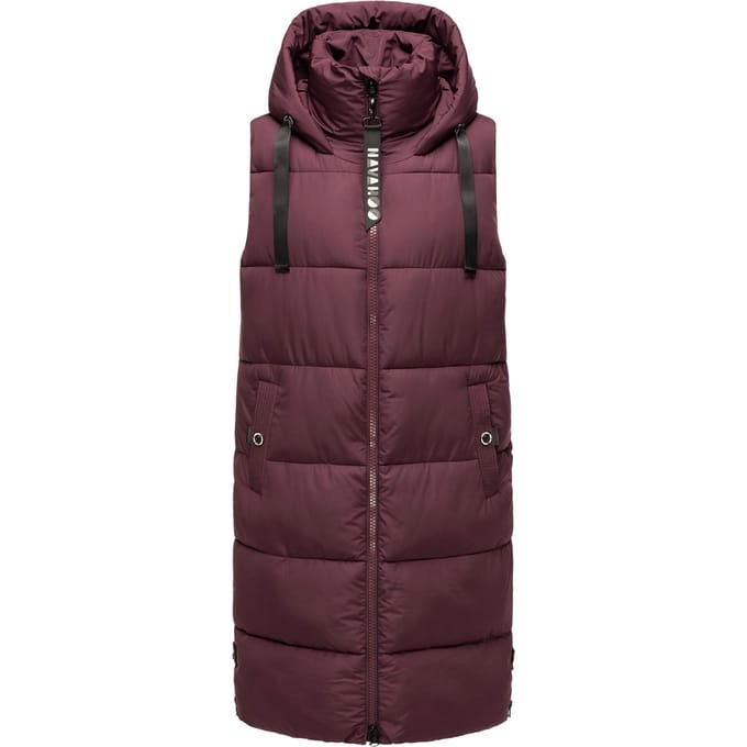 Navahoo dames lange bodywarmer Schnuffelchen – Warm & Stijlvol met Capuchon