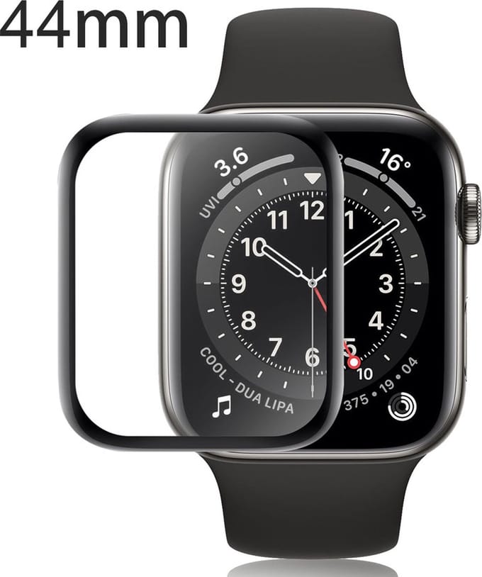 KELERINO. Screenprotector geschikt voor Apple Watch 4/5/6/SE - 44mm - 3-pack