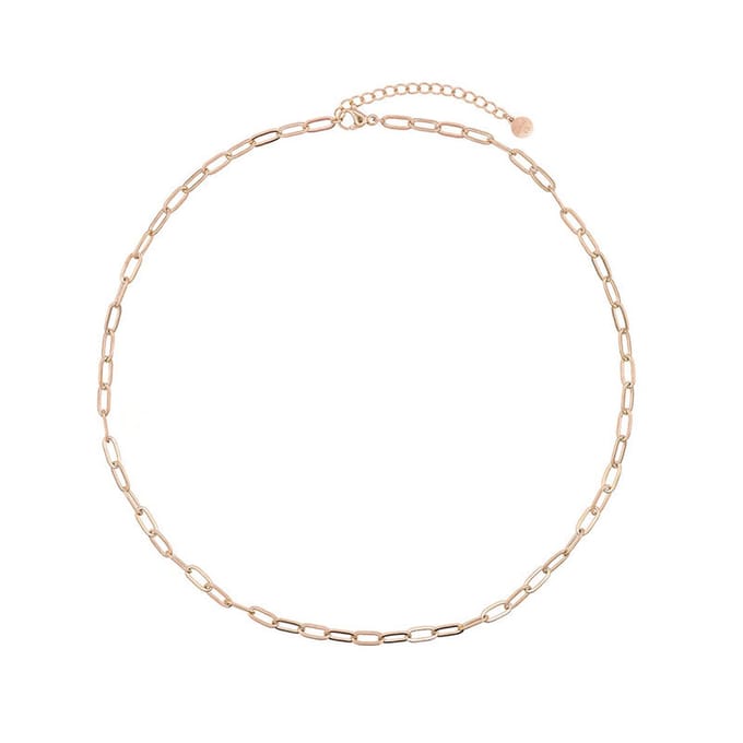 Mint15 Schakelketting 'Chain Necklace' - Collier met schakels - Roségoudkleur RVS/Stainless Steel