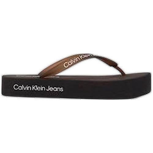 Teenslippers Calvin Klein Jeans Sandales Flatform Logo semelle en TPU