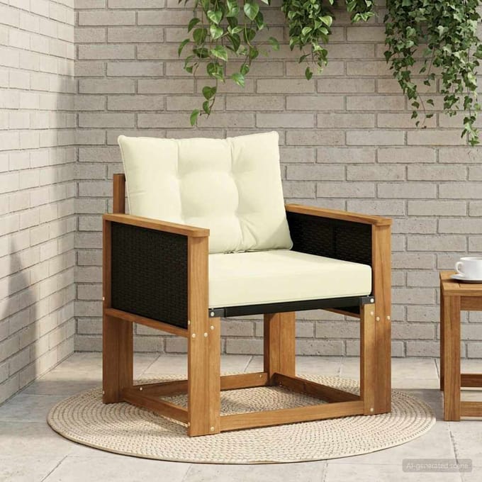 vidaXL - Buiten - Midden - Sofa - Massief - Acacia - Hout - Naturel
