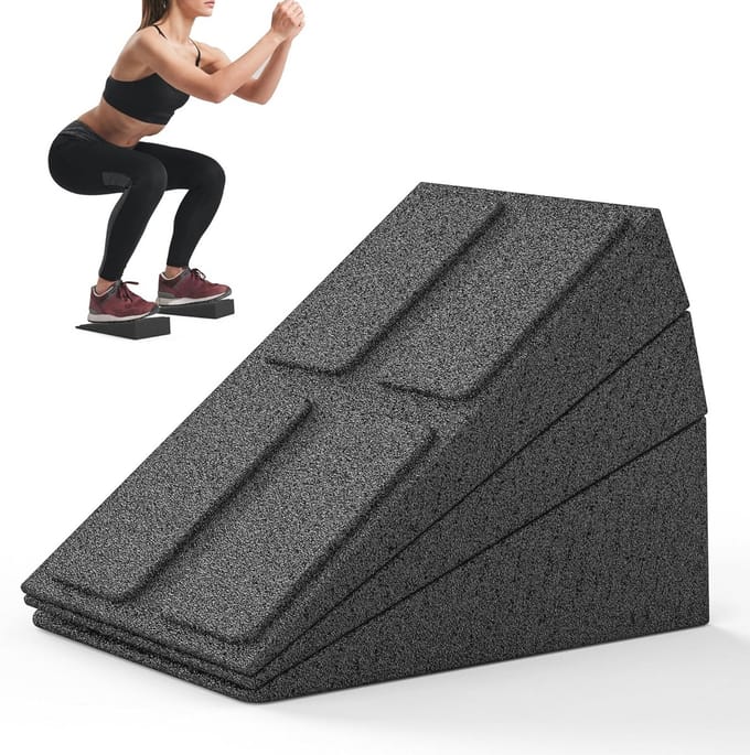 Famanu - Schuine Plank Squat Wigblokken – Verstelbare Kuitverhoging en Antislip Helling