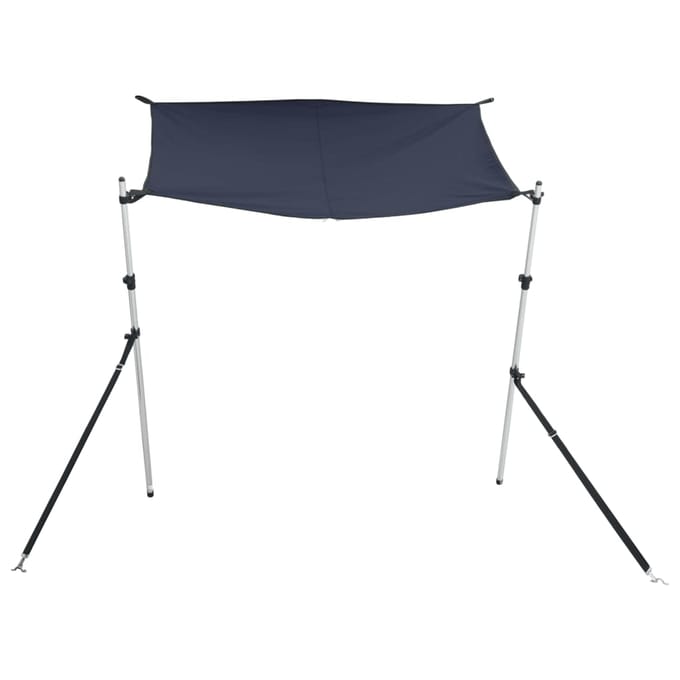 vidaXL - Schaduwdoek - T-top - 170x170x(115-183) - cm - blauw