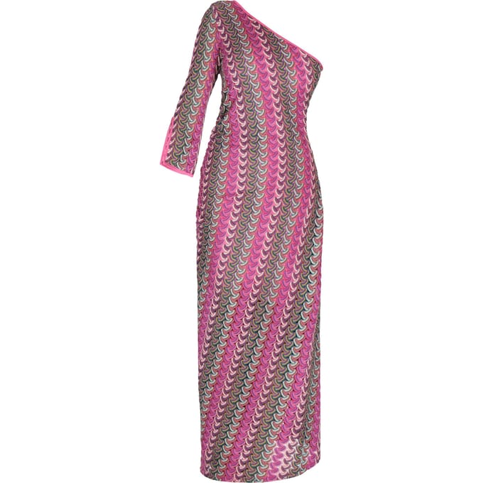 IZIA Jurk Dames Roze Veelkleurig