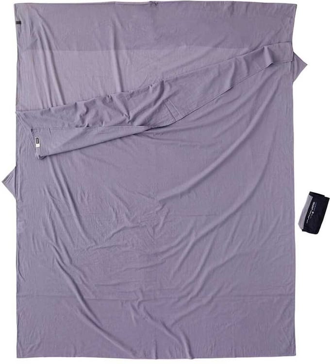 Cocoon Travelsheet Insectshield Doublesize, Elephant Grey Lakenzak
