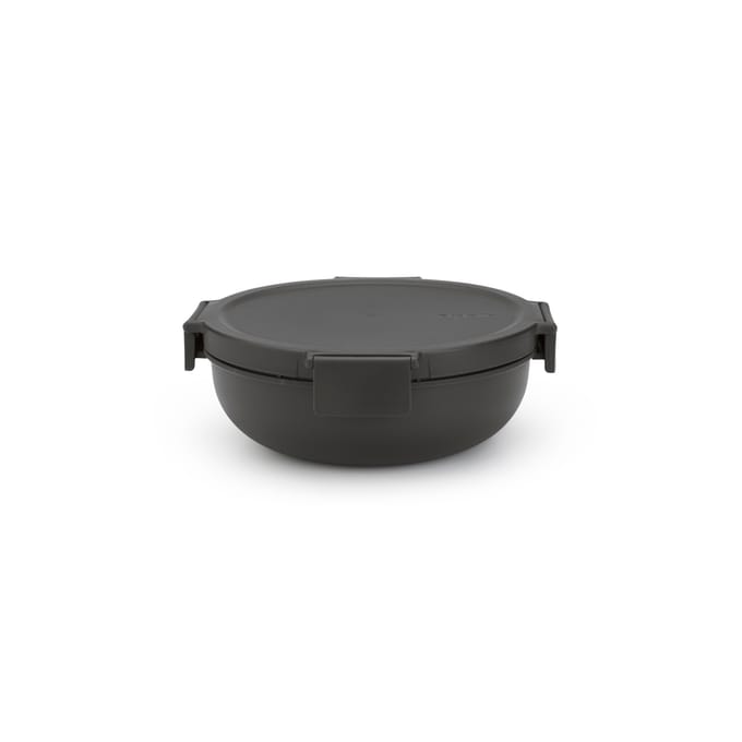 Brabantia Make & Take Salade Lunchbox To Go - 1,3 l - Kunststof - Dark Grey