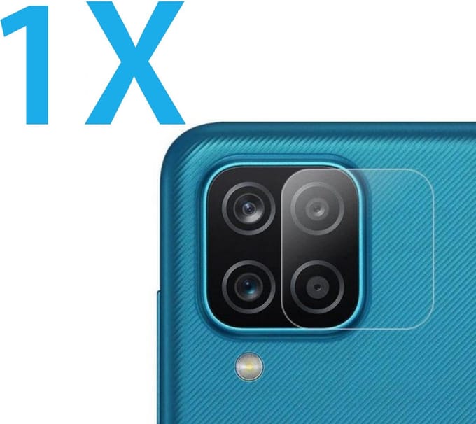 Camera lens Protector 1x Geschikt voor: Samsung Galaxy A12 - screen protector - glas - bescherm je camera - beschermglas - Transparant