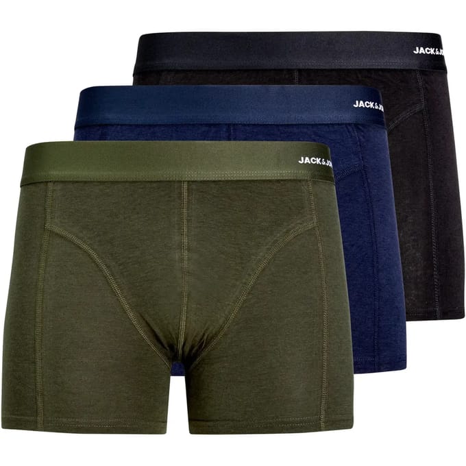 JACK & JONES- JACBASIC BAMBOO TRUNKS 3 PACK NOOS - Heren - Trunks