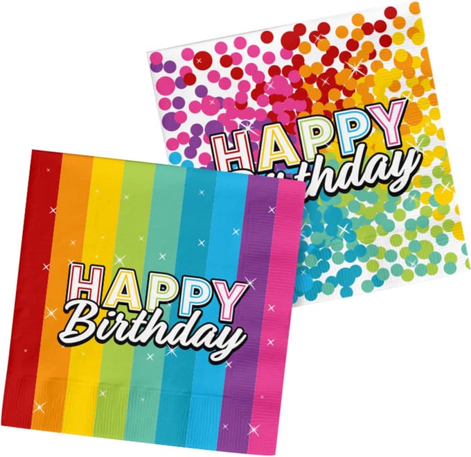 Folat BV - Napkins Happy Birthday 20 pcs.