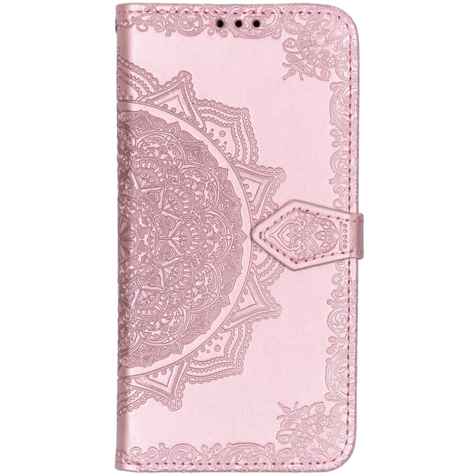 Mandala Bookcase voor de Samsung Galaxy A50 / A30s - Lichtroze