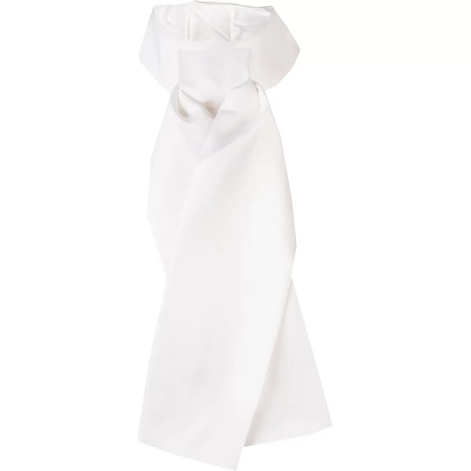 Horka Plastron Dames 38-42 Cm Satijn Wit