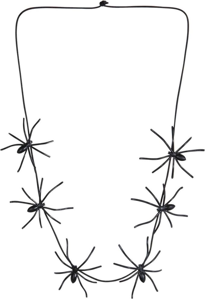 Spinnen ketting heks zwart