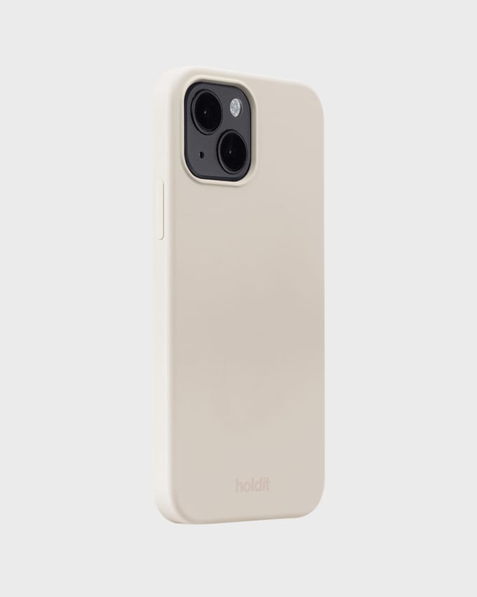 Phone Case Silicone Light Beige iPhone 15