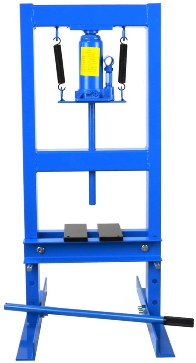 GEKO Hydraulische werkplaatspers - 8 ton - verstelbare werkhoogte - zonder manometer