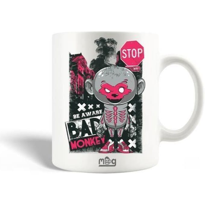 Mug en Céramique Hande Stop! Be Aware Bad Monkey