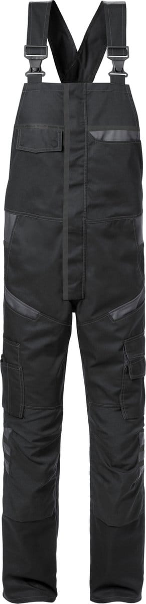 Fristads Amerikaanse Overall 1555 Stfp - Grijs/Rood - C50