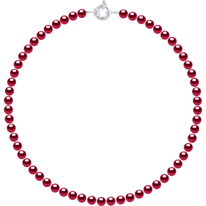 Ketting van Echte Gecultiveerde Zoetwaterparels en Ronde 6-7 mm