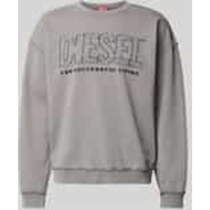 Sweatshirt met labeldetail