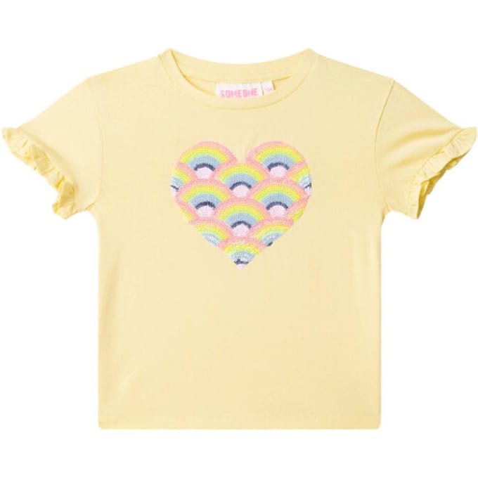 Someone FARO-SG-02-A Meisjes T-shirt - LIGHT YELLOW