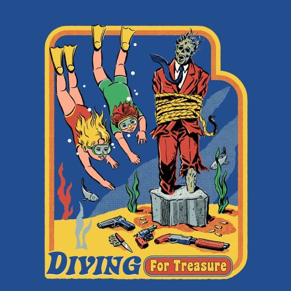 Diving For Treasure Women's T-Shirt - Blue - M - Blue