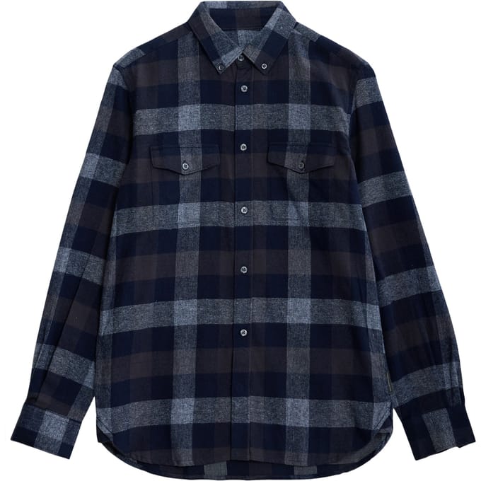 French Connection Multi Gingham 2 Pkt Flannel Ls Marine Taglia: M | Maglie a manica lunga Outlet | Uomo